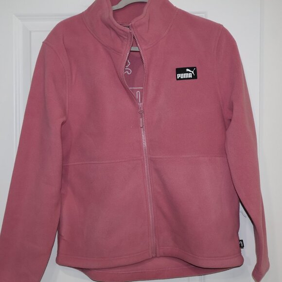 PUMA Women’s Pink Full-Zip Fleece Jacket Size Medium or Large NWT - Picture 7 of 12